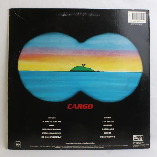 Cargo Men At Work  12" Vinyl Record