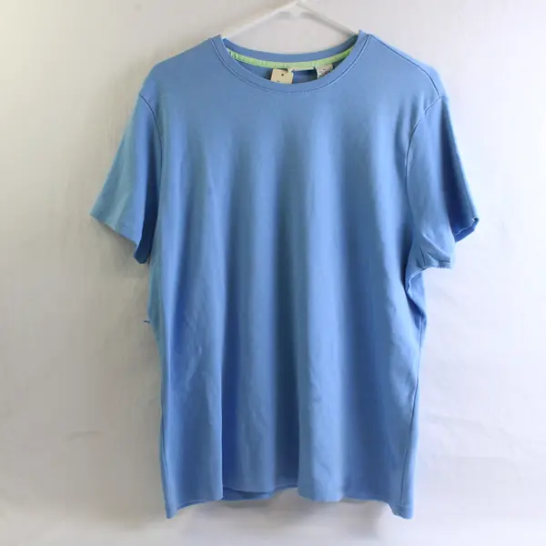 NWT Cherokee Light Blue Short-Sleeved Cotton T-Shirt Women's XL