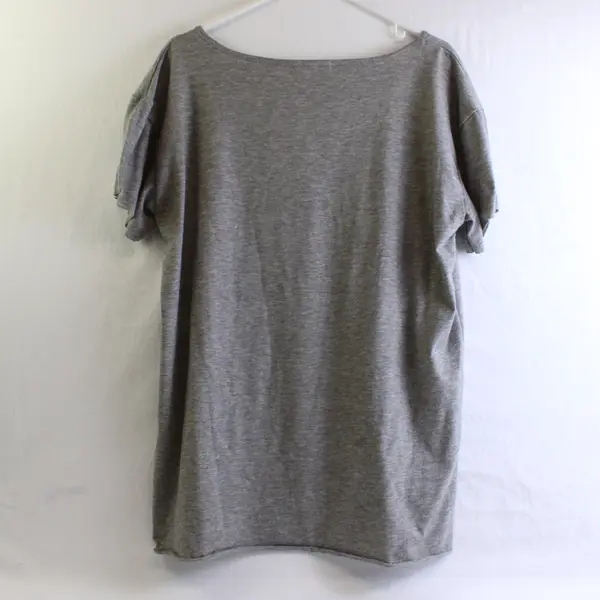 Lilicloth Gray Old Person Humor Boat Neck Short-Sleeved T-Shirt Women's XL