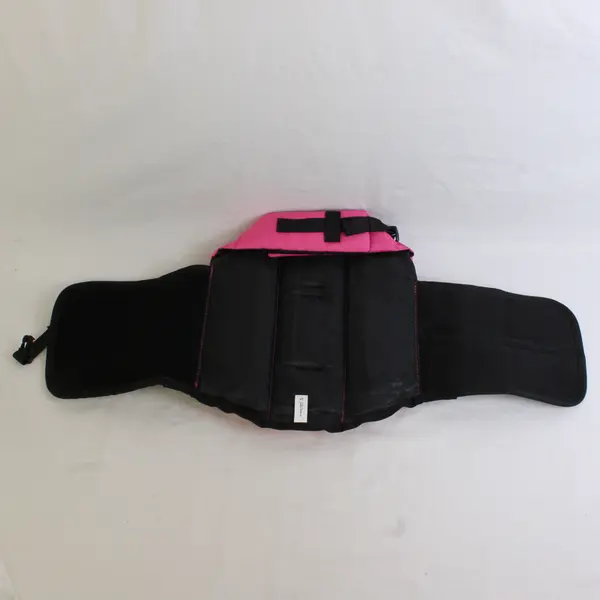 Vivaglory Pink/Black Sports Style Ripstop Dog Life Jacket Safety Vest