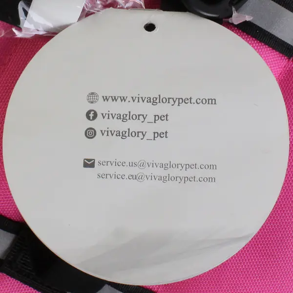 Vivaglory Pink/Black Sports Style Ripstop Dog Life Jacket Safety Vest