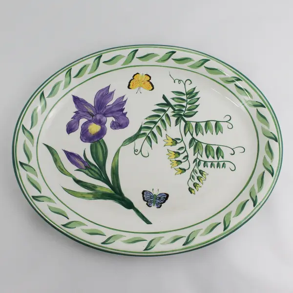 Mikasa Garden Gallery Hand-Painted 18 Inch Ceramic Platter