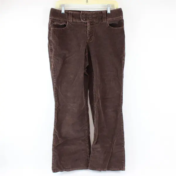 Women's Dockers Dark Brown Corduroy Pants Size 8S