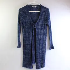 Los Angeles Gal Blue Open-Front Cardigan Women's Medium