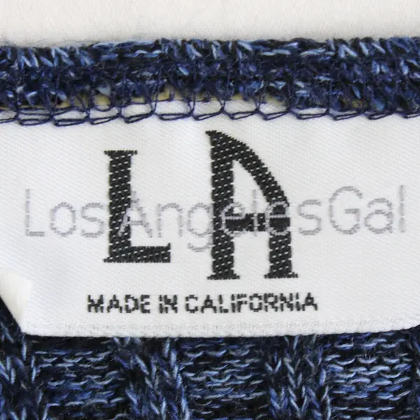 Los Angeles Gal Blue Open-Front Cardigan Women's Medium