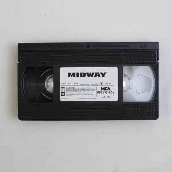 Vintage 1976 VHS Midway Starring Charlton Heston Henry Fonda Good Condition