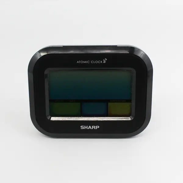 Atomic Digital Alarm Clock Battery Operated Self-Setting - Tested Works Used