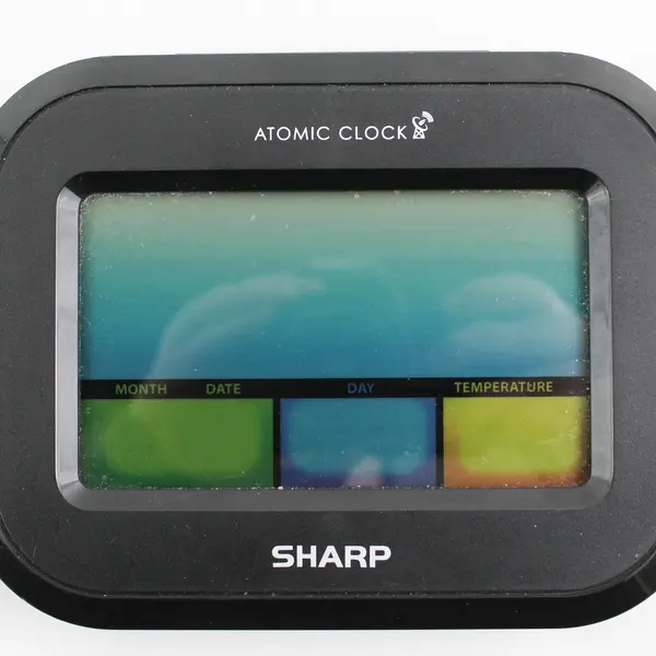Atomic Digital Alarm Clock Battery Operated Self-Setting - Tested Works Used
