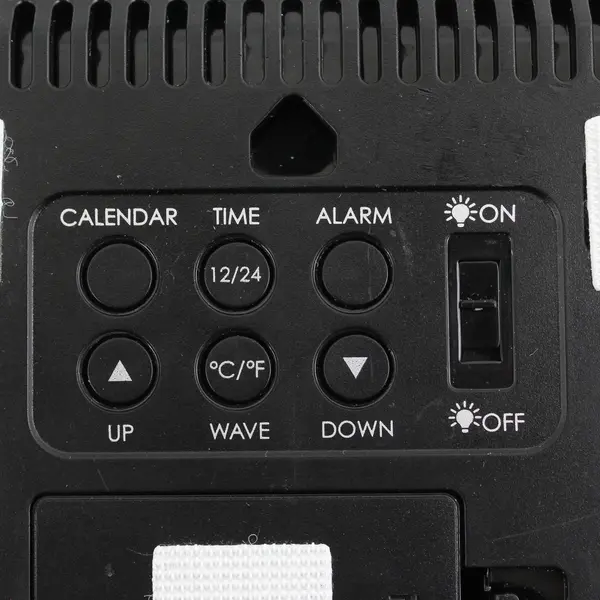 Atomic Digital Alarm Clock Battery Operated Self-Setting - Tested Works Used