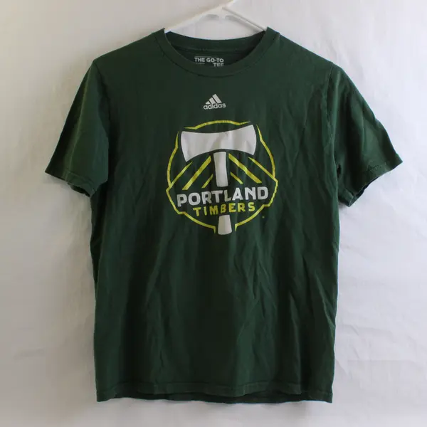 Adidas Portland Timbers Green Crew Neck T-Shirt Women's Large 14/16
