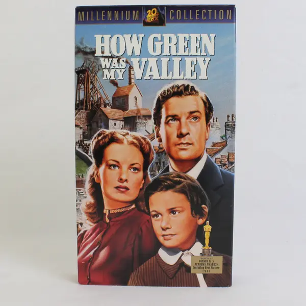 Vintage VHS How Green Was My Valley 1941 Walter Pidgeon Maureen O'Hara Good B&W