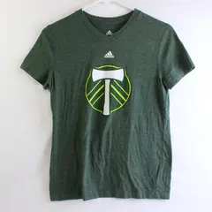 Adidas Portland Timbers Green V-Neck T-Shirt Women's Size Large