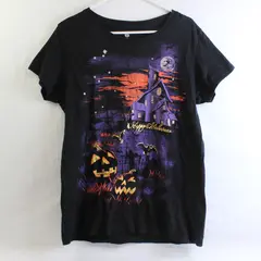  Happy Halloween Black Graphic T-Shirt Women's XL 16-18