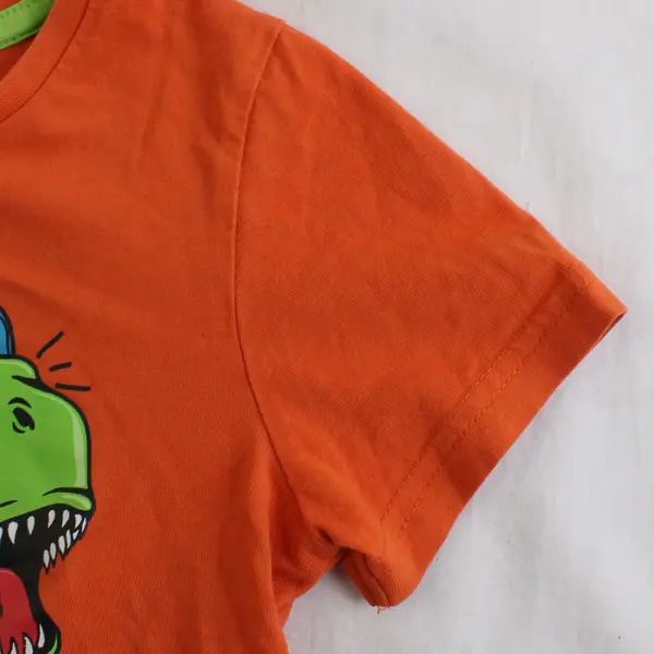 Palomino MP3 T-Rex Orange Graphic T-Shirt Boys' Size 5