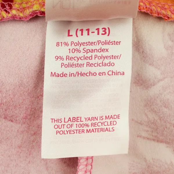 No Boundaries Pink Orange & Yellow Beach-Themed Leggings Juniors Large 11-13