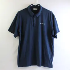 Columbia Navy Blue Short-Sleeved Polo Shirt Men's Large