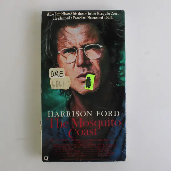 Vintage 1986 Film on VHS The Mosquito Coast Harrison Ford Helen Mirren Good