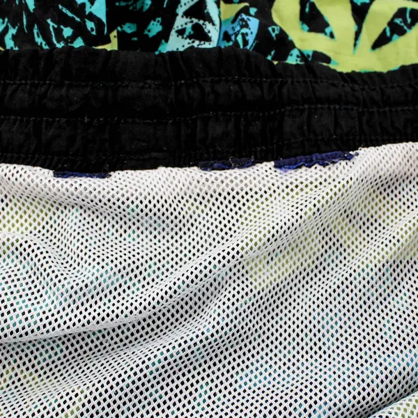 Green and Blue Patterned Swim Trunks Men's Size 36