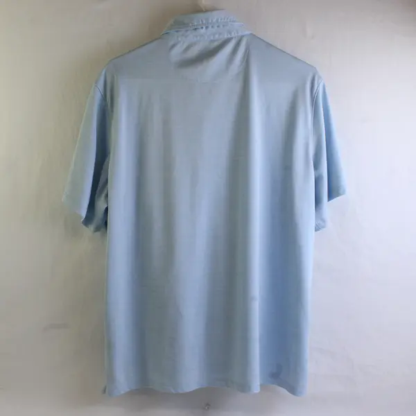 Caribbean Joe Light Blue Polo Shirt Men's Large