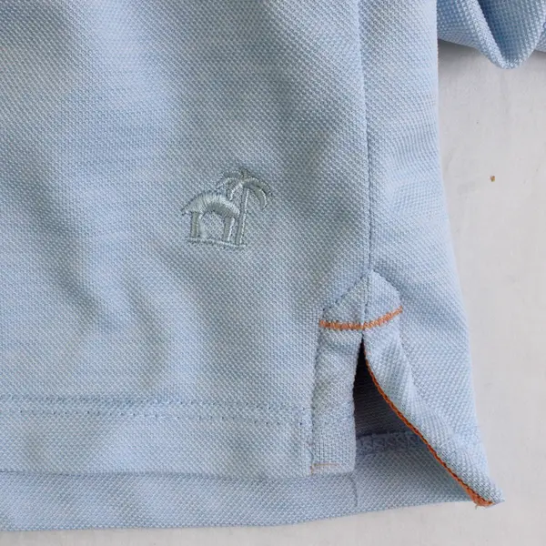 Caribbean Joe Light Blue Polo Shirt Men's Large