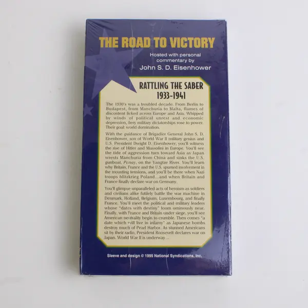 Vintage VHS Tape The Road To Victory Rattling The Saber WWII 1995 New Sealed