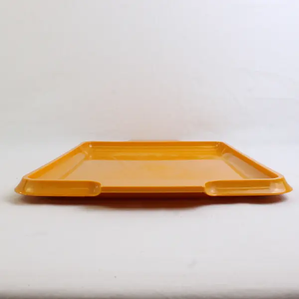 Vintage Ingrid Ltd Chicago Orange/Yellow Large Rectangle Plastic Serving Tray