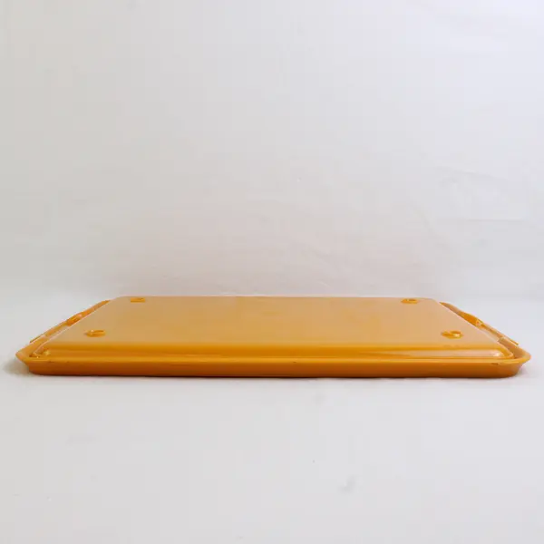 Vintage Ingrid Ltd Chicago Orange/Yellow Large Rectangle Plastic Serving Tray