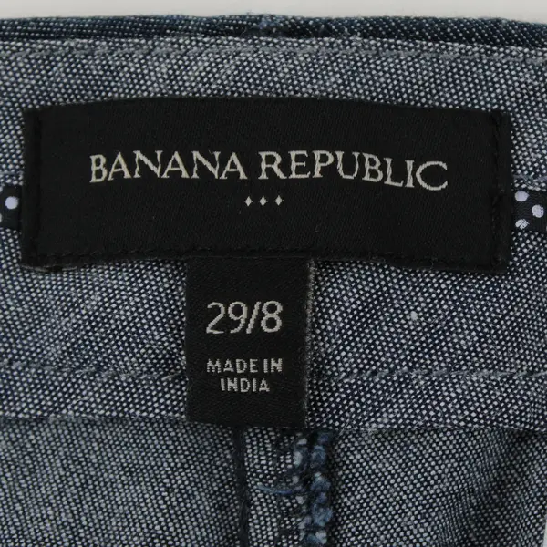 Banana Republic Blue Flat-Front Shorts Women's Size 29/8