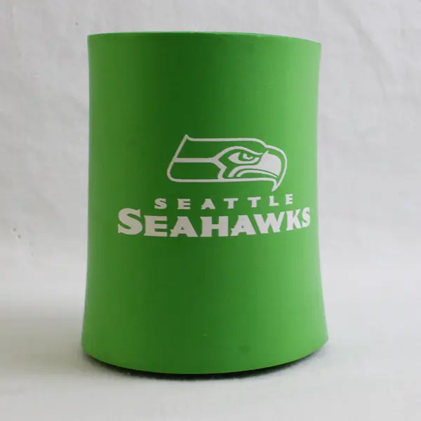  Seattle Seahawks Green Foam Cup Holder and Football-Shaped Bottle Opener