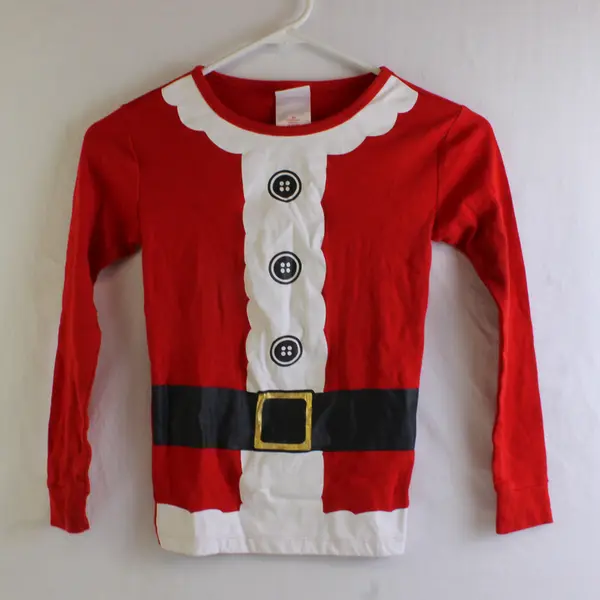 Wondershop Santa Suit Red Long-Sleeved Pajama Top Kids' Size 10