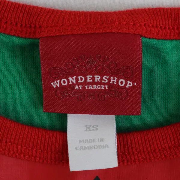 Wondershop Christmas Elf Long-Sleeved Pajama Top Women's XS