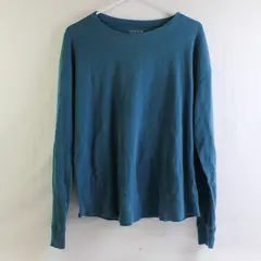 Time And Tru Teal Long-Sleeved Waffle Knit Shirt Women's XL 16-18