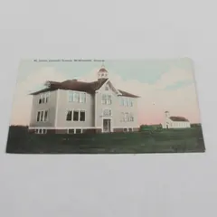 St James Catholic School McMinnville Oregon Colorized Litho Postcard Circa 1910