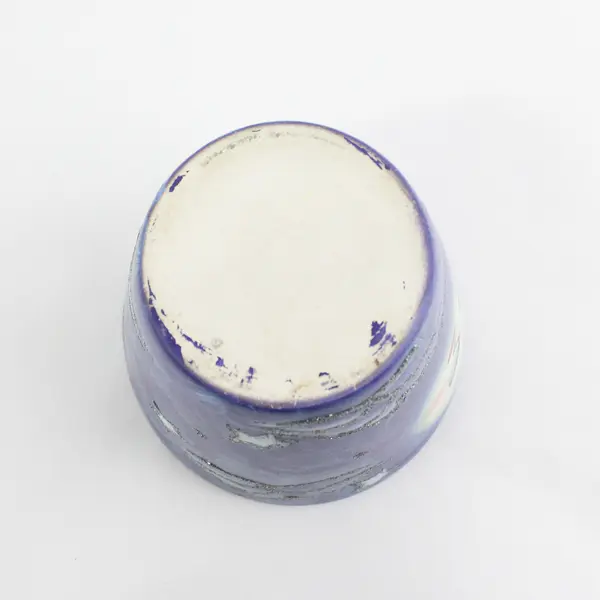 Blue Ceramic Sleeping Moon And Stars Vase