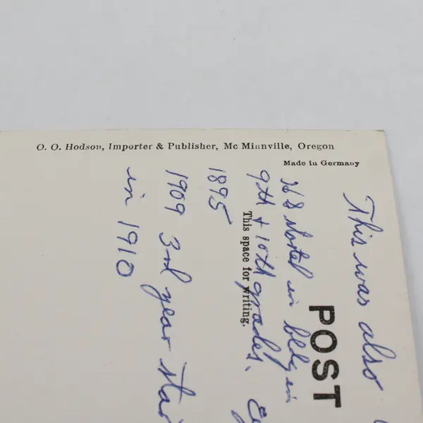 Vintage High School McMinnville Oregon Litho Postcard Circa 1910