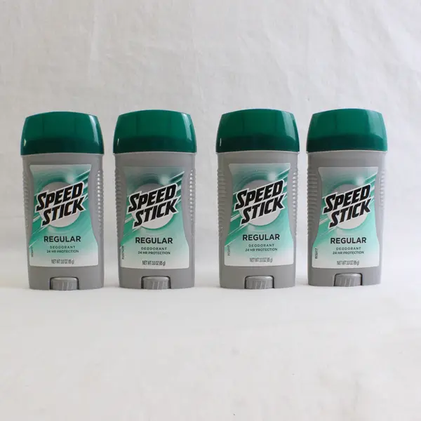 Lot Of 4 Speed Stick Regular Scented Deodorant Stick 3.0 Oz New