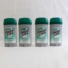 Lot Of 4 Speed Stick Regular Scented Deodorant Stick 3.0 Oz New
