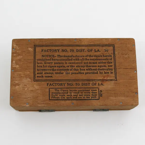 Vintage AURELIA BILTMORE 10 Count Cigar Box Empty Tax Stamp