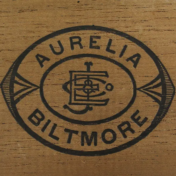 Vintage AURELIA BILTMORE 10 Count Cigar Box Empty Tax Stamp