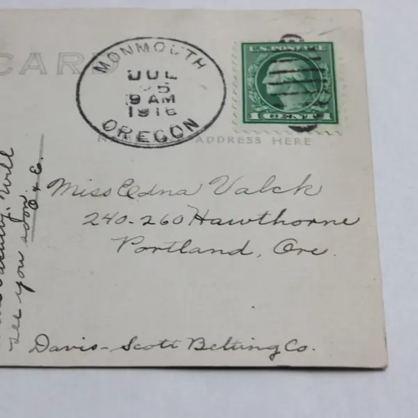 Normal School Monmouth Oregon RPPC Postcard 1916 Pacific Photo Co