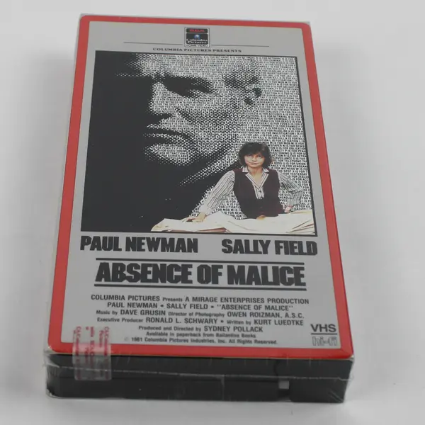 Vintage 1981 Film on VHS Absence of Malice Paul Newman Sally Field New Sealed