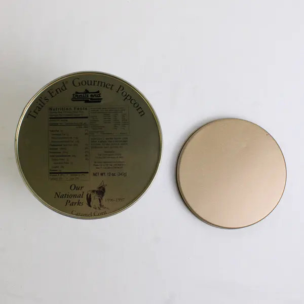 Trail's End Gourmet Popcorn Tin Yellowstone Grand Teton