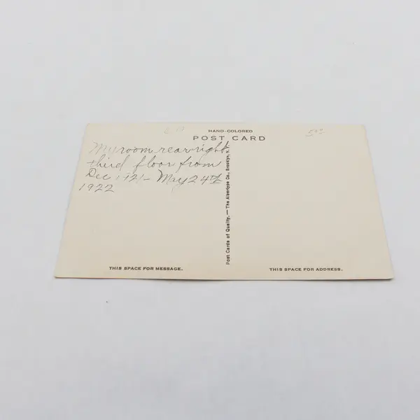 High School Dallas Oregon Colorized Litho Postcard 1910s Polk County