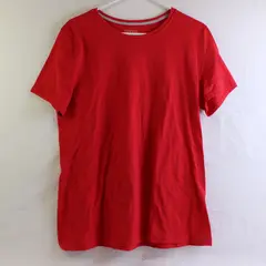 Time And Tru Red Short-Sleeved T-Shirt Women's Large 12-14