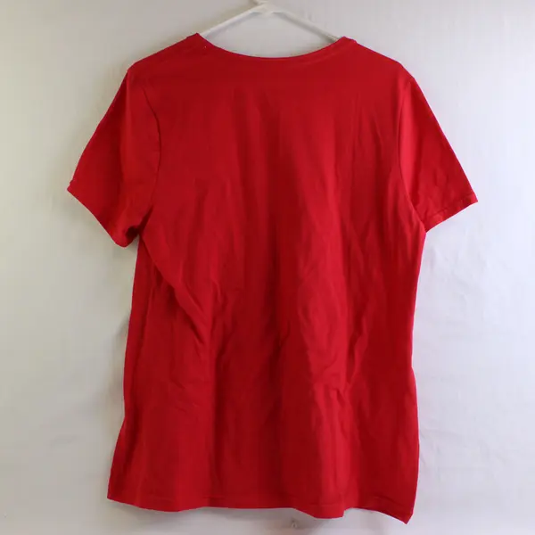 Time And Tru Red Short-Sleeved T-Shirt Women's Large 12-14