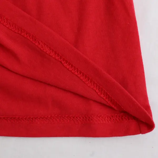 Time And Tru Red Short-Sleeved T-Shirt Women's Large 12-14