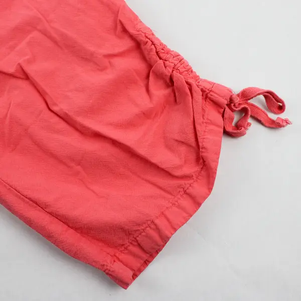 Gloria Vanderbilt Women's S Pink 100% Cotton Elastic Waist Drawstring Capris