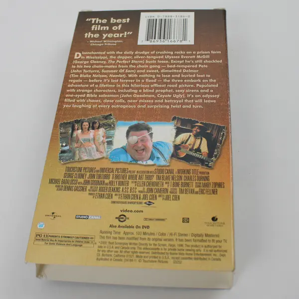 Vintage Film on VHS O Brother, Where Art Thou With George Clooney 2000