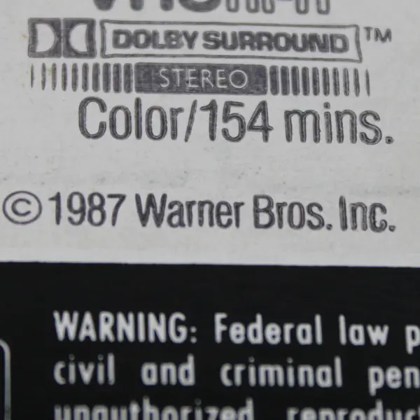 Vintage Film on VHS Empire of the Sun 1987 John Malkovich Warner Bros