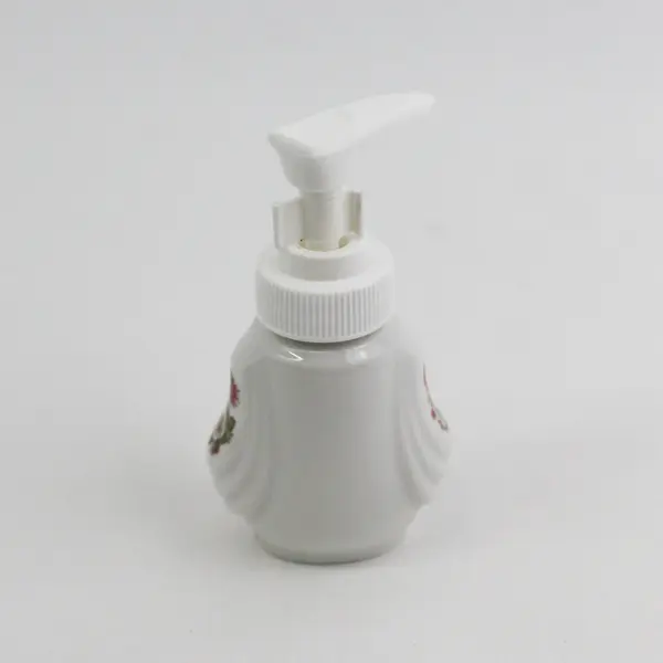 Mini Genuine Porcelain Lotion Dispenser Floral Pattern